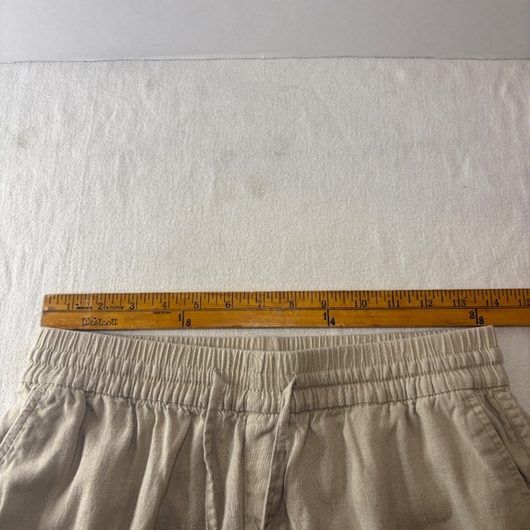 Old Navy Women's Khaki Linen blend Shorts Small Tan - Picture 5 of 9